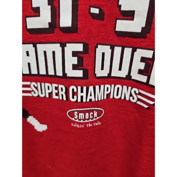 Gildan Red Super Bowl Lv 55 Kansas Chiefs T-Shirt Tampa Bay Buccaneers Smack 2xl - Picture 7 of 13